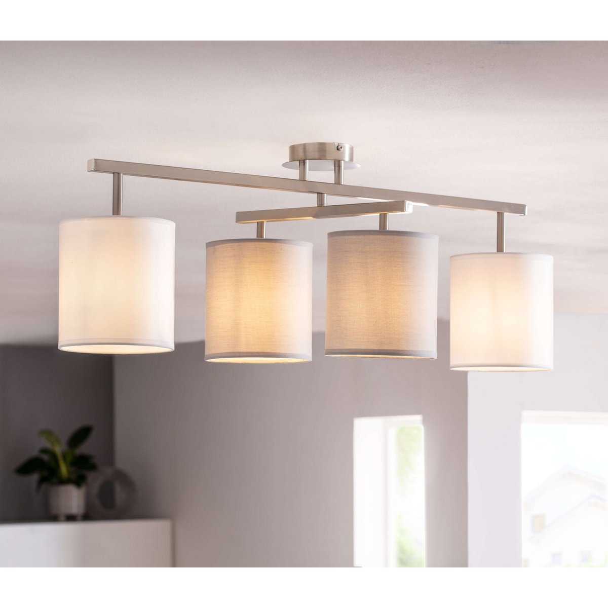 Näve Tilde Plafondlamp - Grijs 82cm E27