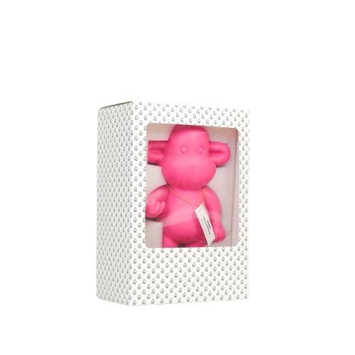 Legende-aap Ornament - polyresin - roze - 20,5x13,5x35cm
