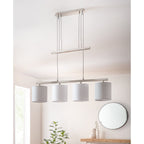 Tilde Hanglamp 4-lichts Grijs-Wit - NEVE Leuchten