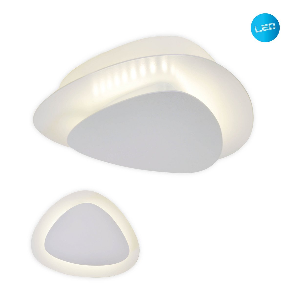NÄVE Liso LED Wand- Plafondlamp Wit