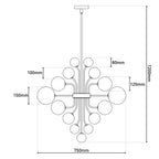 Näve Bol Hanglamp 75cm Goud/Zilver