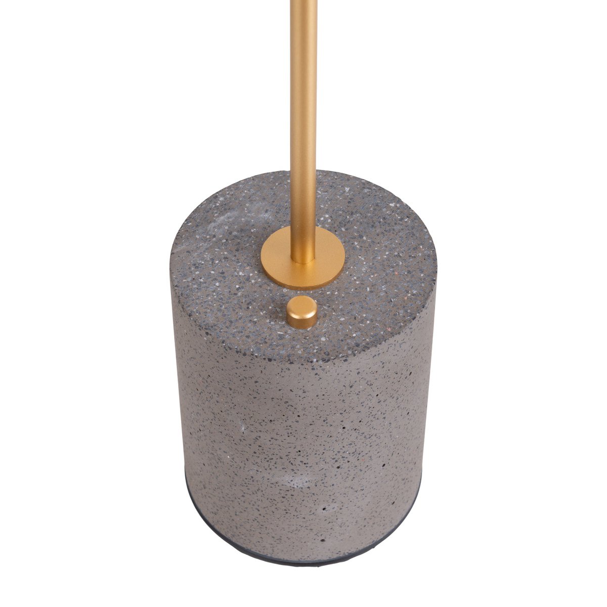 Batterijlamp "seta" grijs 30 cm hoog gemaakt van metaal en beton, met een stevig gebouwd -in LED
