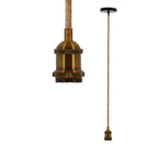 Näve Ontario Hanglamp Jute E27 Zwart