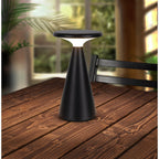 Näve Palu Zonne-batterijlamp - Zwart 20cm
