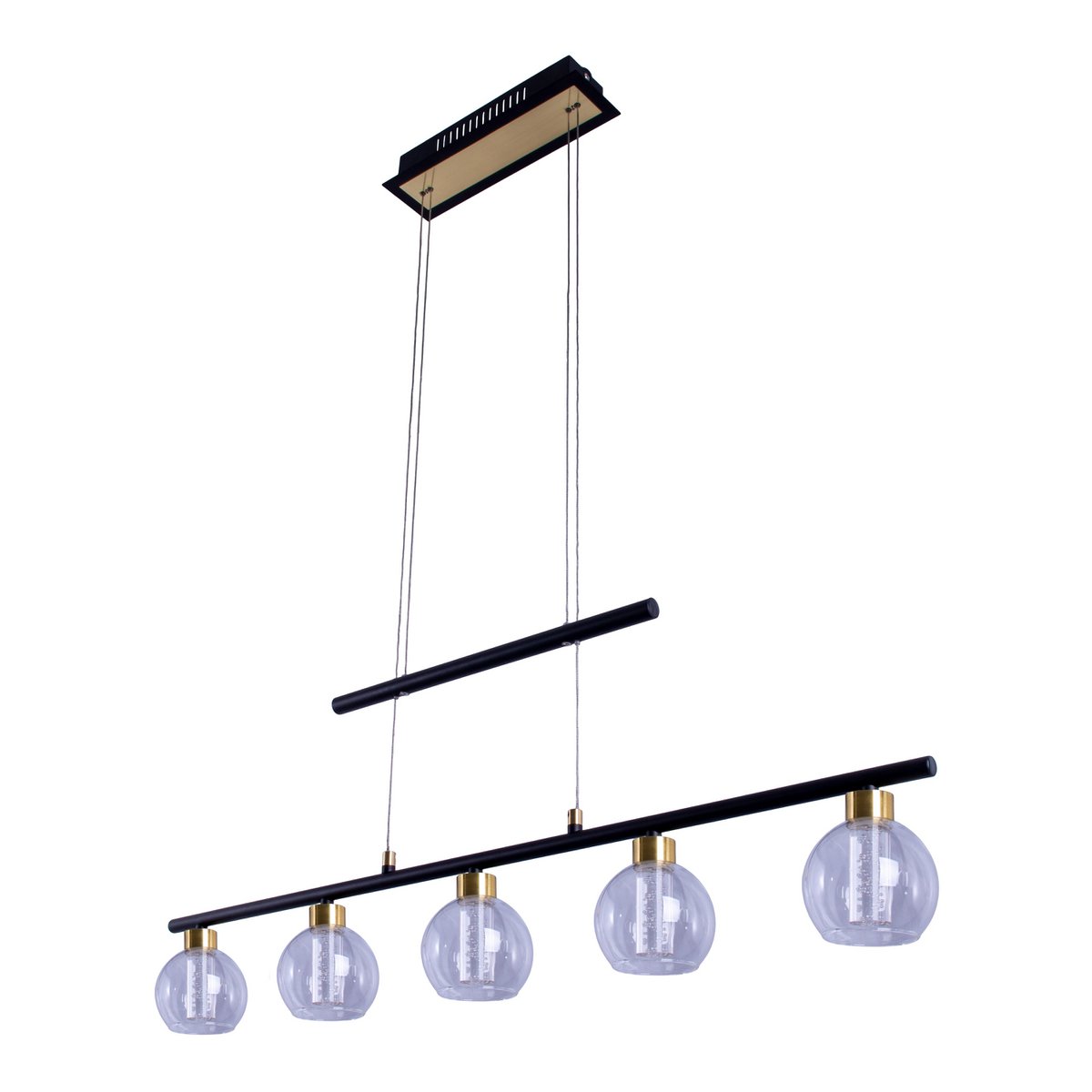 Näve Hanglamp - Zwart Glas 90cm LED