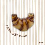 Housevitamin Croissant Vaas - Bruin Dolomiet 20x10x15cm
