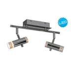 Näve Garda LED-plafondlamp 34cm chroom