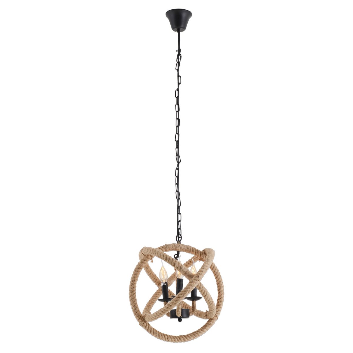 Näve Regia Hanglamp - Zwart 43cm E27