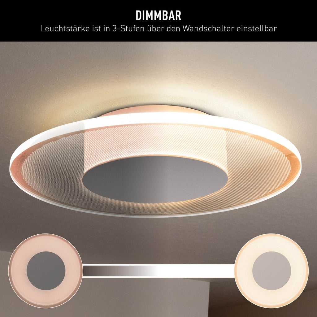 LED plafondlamp Modesto 29cm Beige