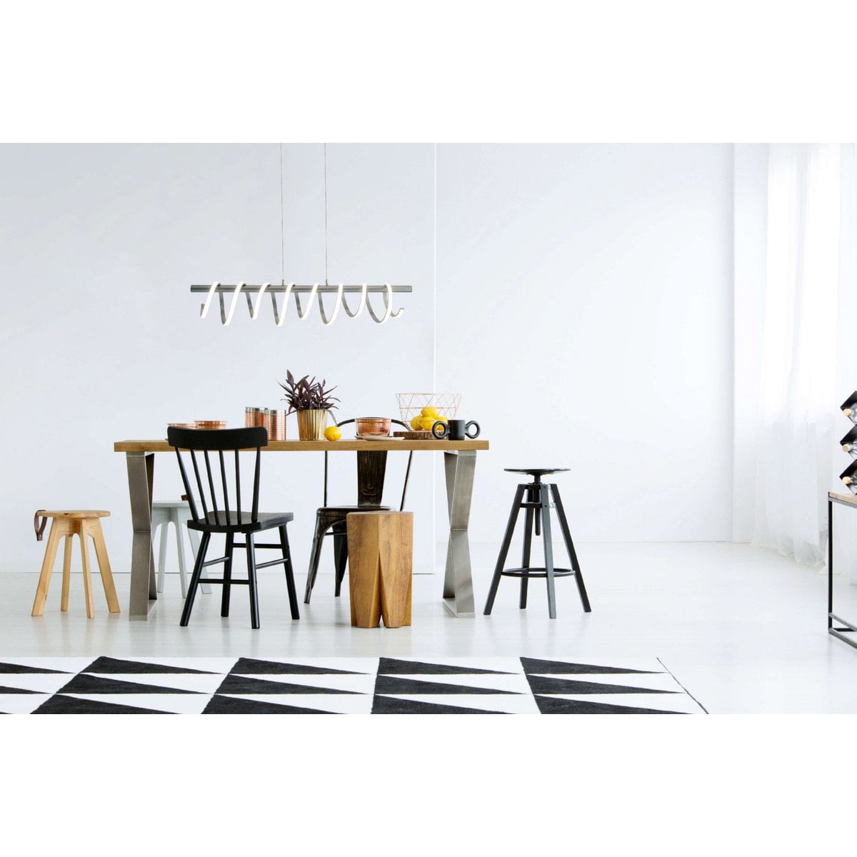 Näve Leuchten Belleza LED-hanglamp 100cm - Wit Design