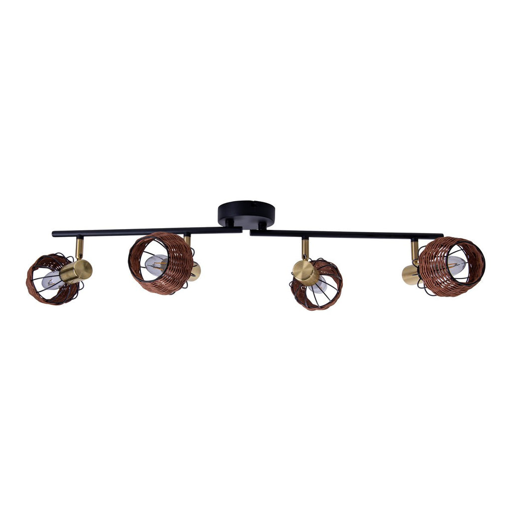 Corbis Plafondlamp - Zwart/Goud 78cm