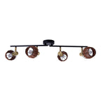 Corbis Plafondlamp - Zwart/Goud 78cm