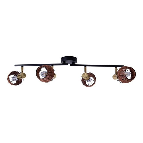Corbis Plafondlamp - Zwart/Goud 78cm