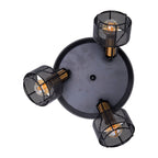 Näve Foro 3-zits Spot - Zwart/Goud 41cm