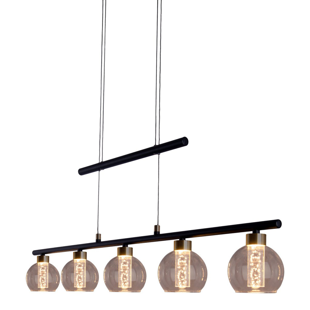 Näve Hanglamp - Zwart Glas 90cm LED