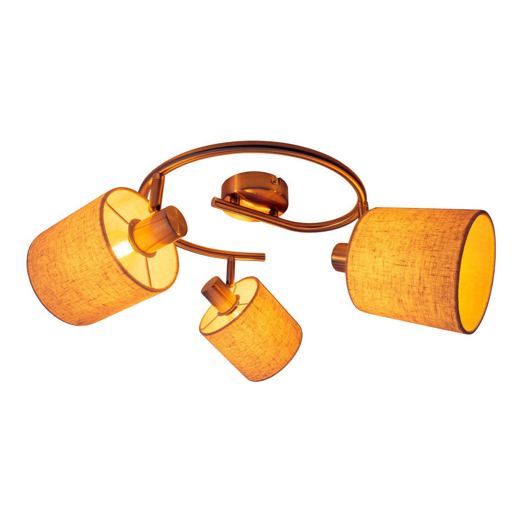 Näve Rondel Maron 3-zits Plafondlamp - Nikkel 52cm