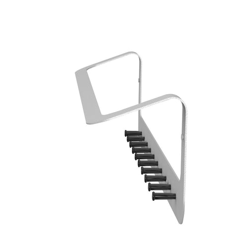 Gorillz Linea Wandkapstok - Wit, 10 Haken, Metalen, Opbergruimte
