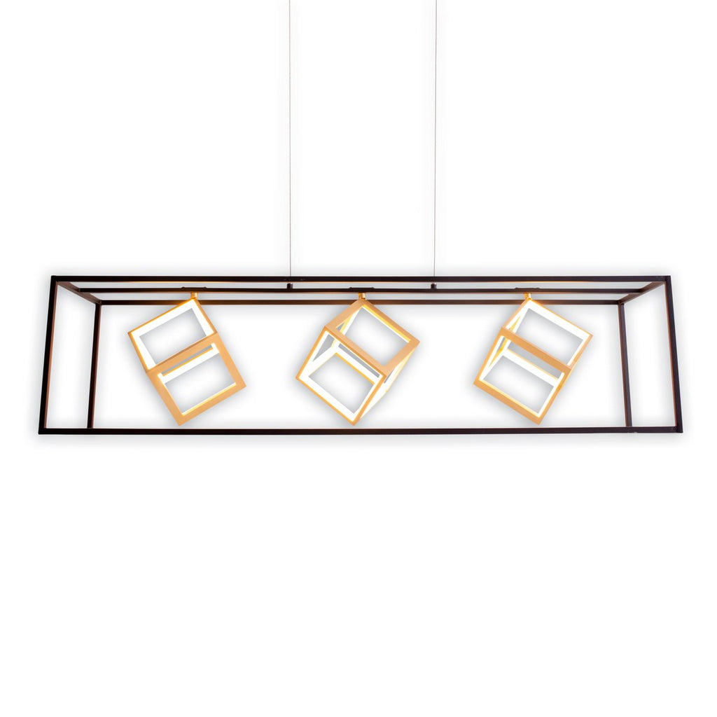 LED hanglamp Tripoli 100cm - Zwart