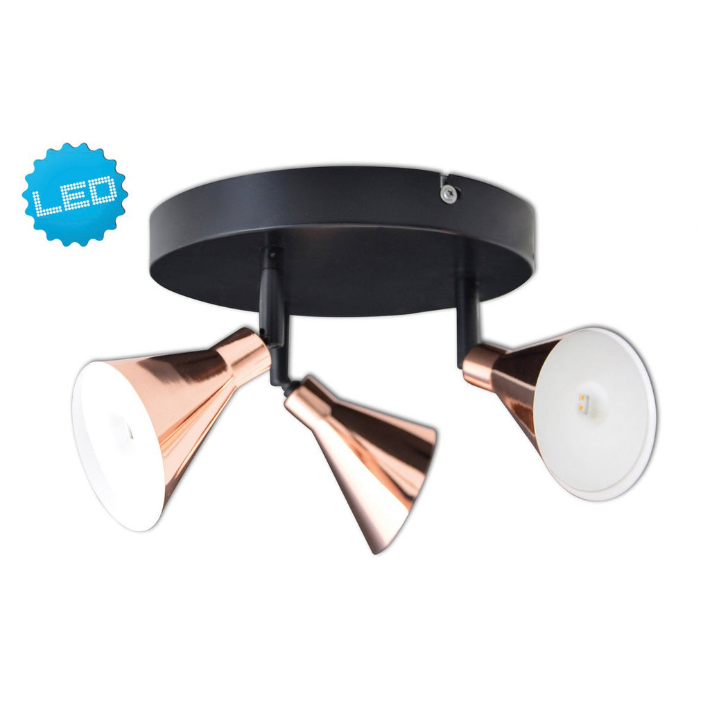 Näve Koper LED Wand- Plafondlamp 38cm