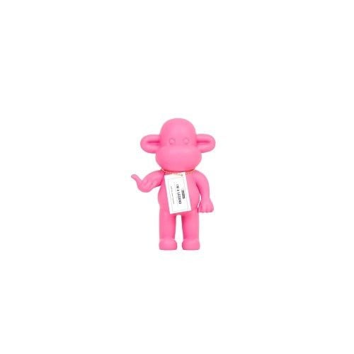 Legende Aap Beelden - Roze - 11x7x19cm Polyresin