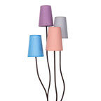 Näve Boho Stehlampe 4-flammig 140cm Textil