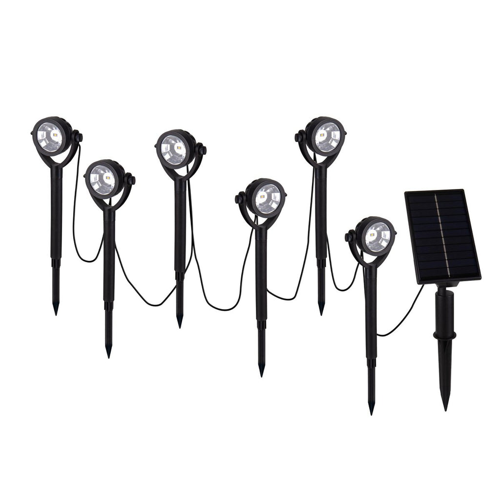 Solar tuinspies set 6-delig 475cm zwart