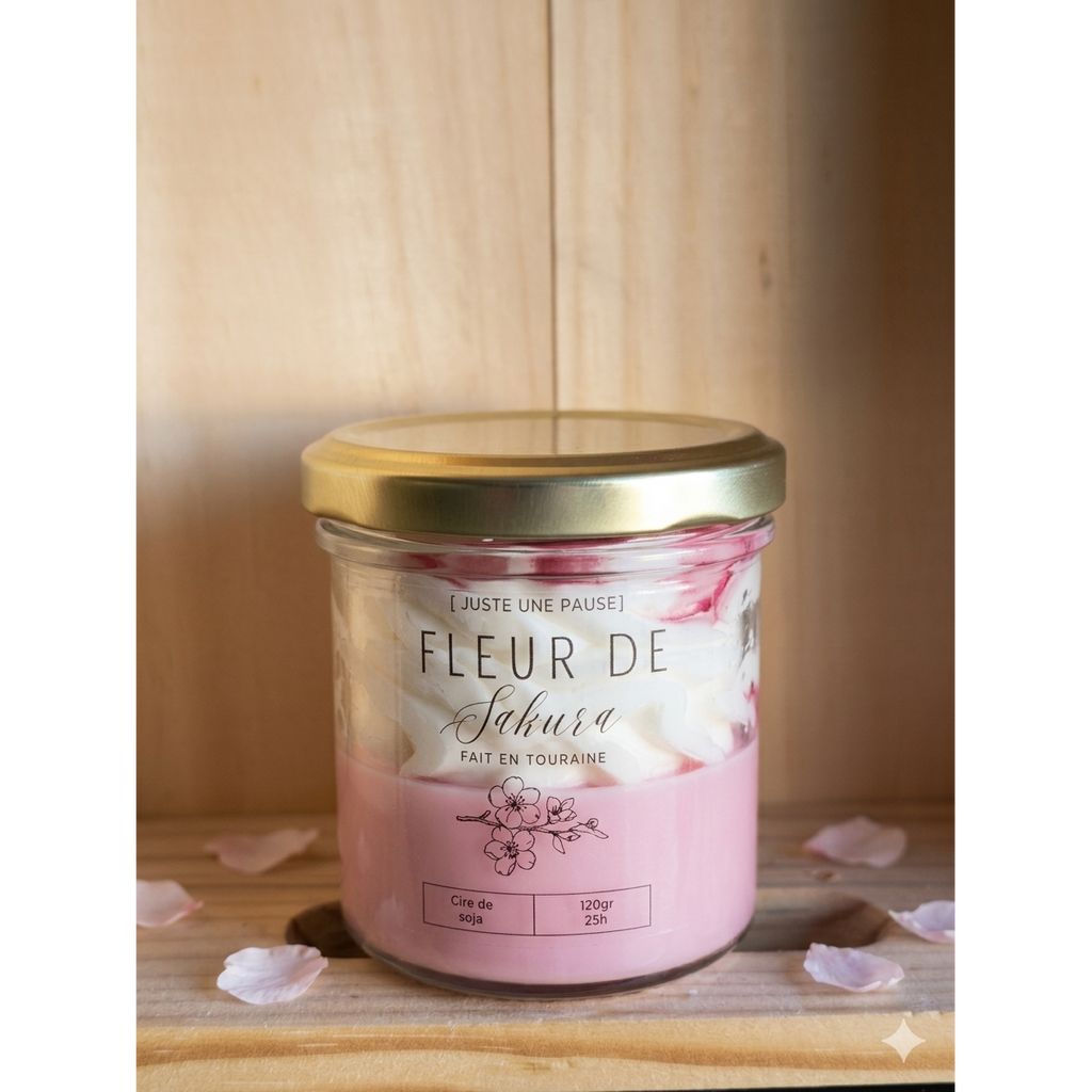 Juste une Pause Sakura Blossom Chantilly Kaars - 165ml