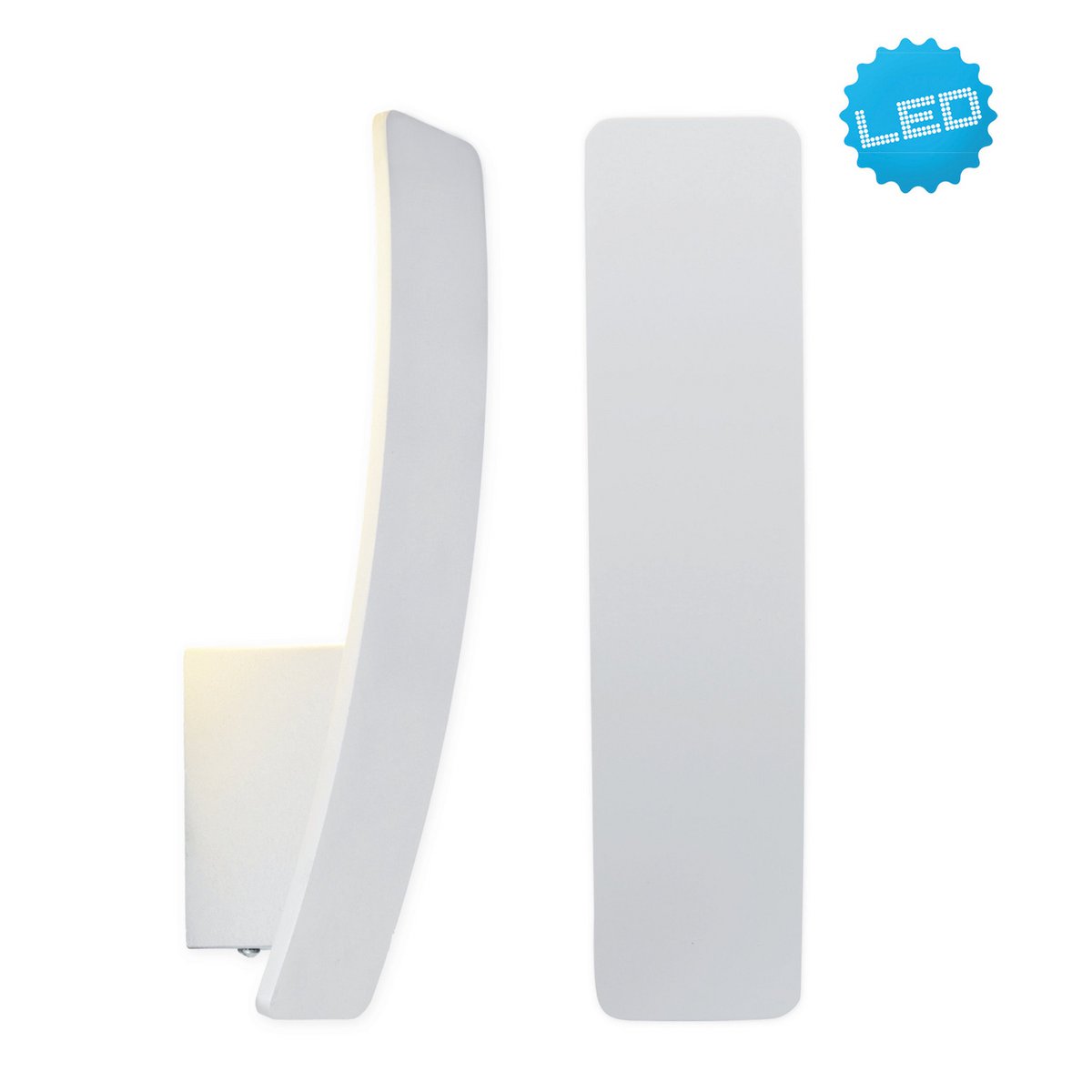 LED Wandlamp Stan - 30cm Wit Metaal