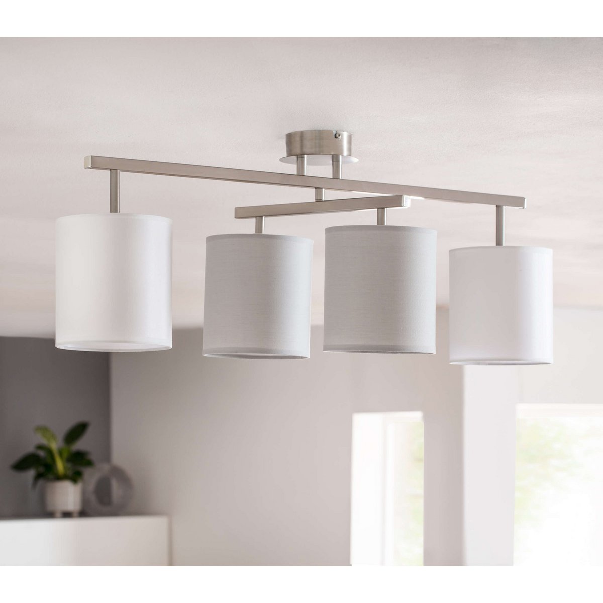 Näve Tilde Plafondlamp - Grijs 82cm E27
