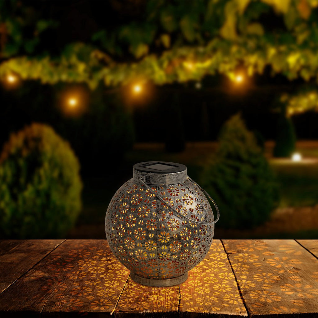 Näve LED Solarlichten 2 delige Set Zilver Ø 18cm