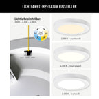 Näve Bonus LED-plafondlamp Ø16,5cm Wit CCT