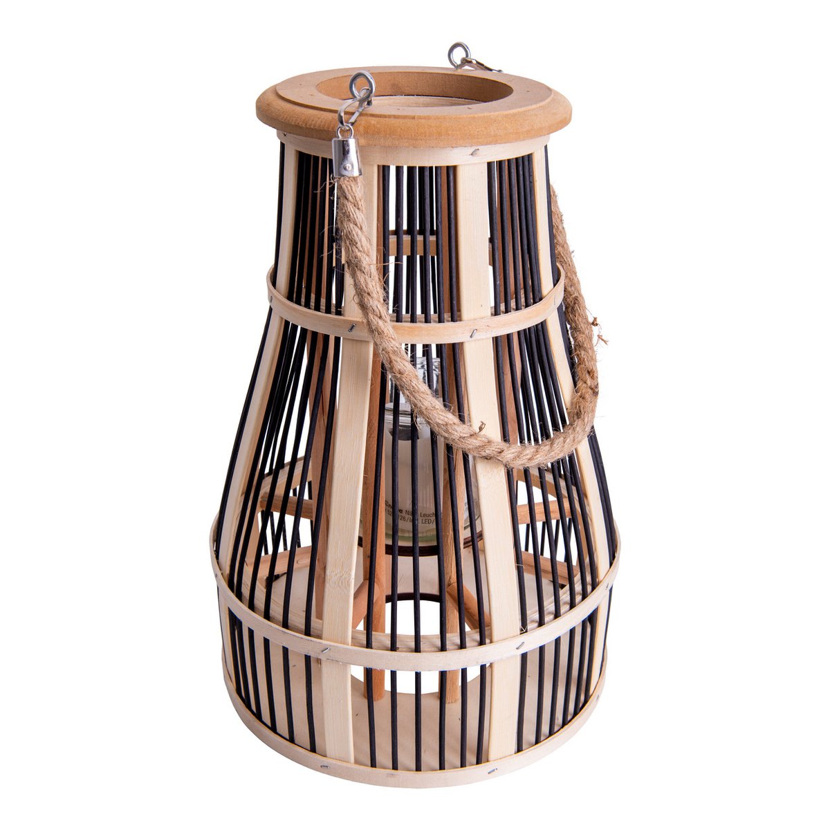 Näve Korbinian Solar Deco Lamp Rattan 35cm