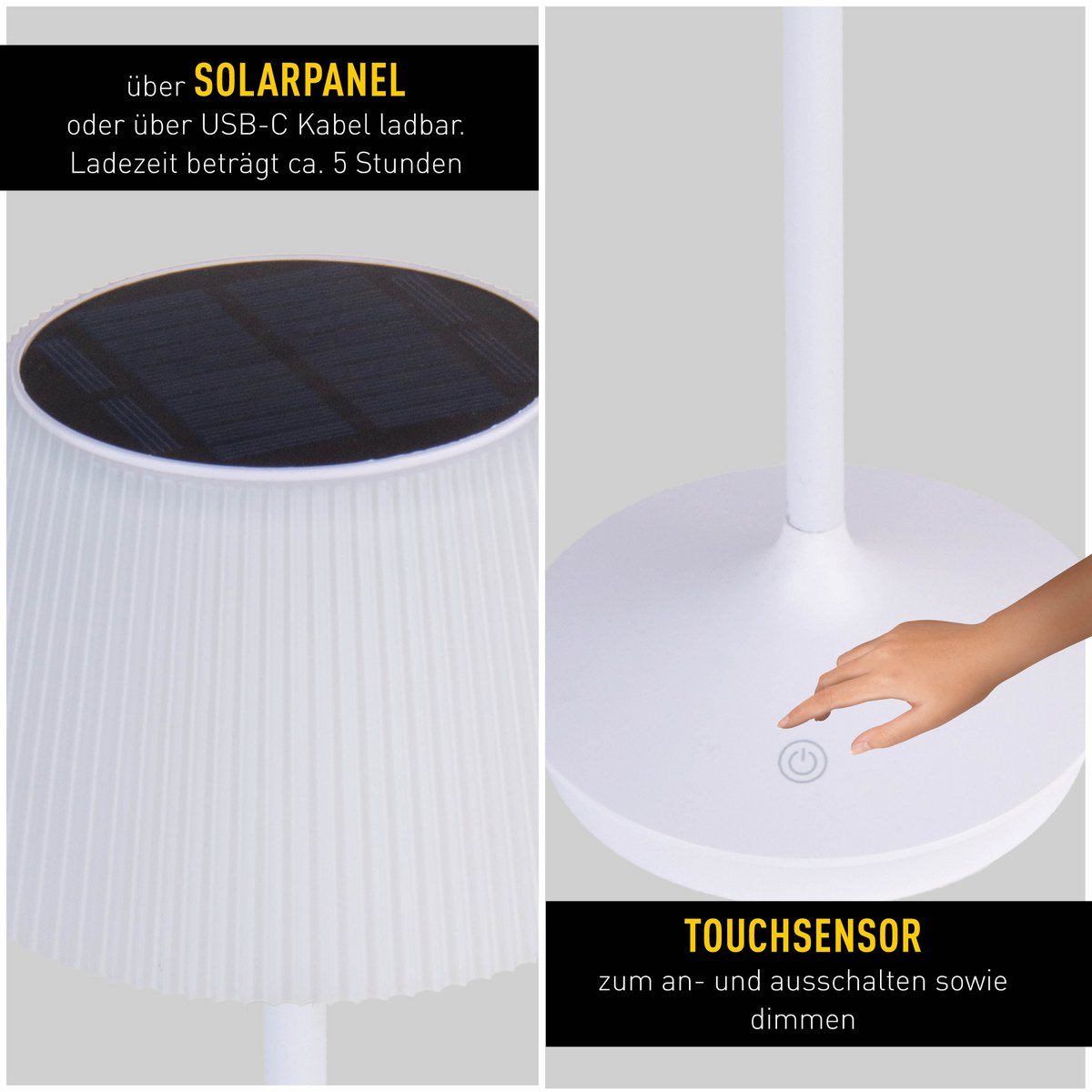 Näve Emmi LED Tafellamp - Wit 38cm