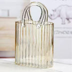 Transparant gele handtasvaas AULICA 18x10x27cm