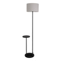 Näve Staande lamp met tafel - Zwart 157cm