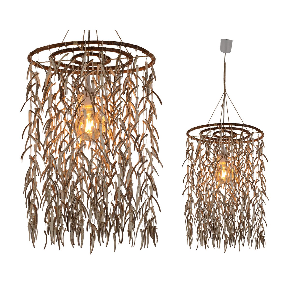 Näve Hanglamp Kokosnoot Ø40cm Beige E27