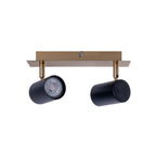 Näve Frida Wandlamp 2x GU10 - Zwart/Goud