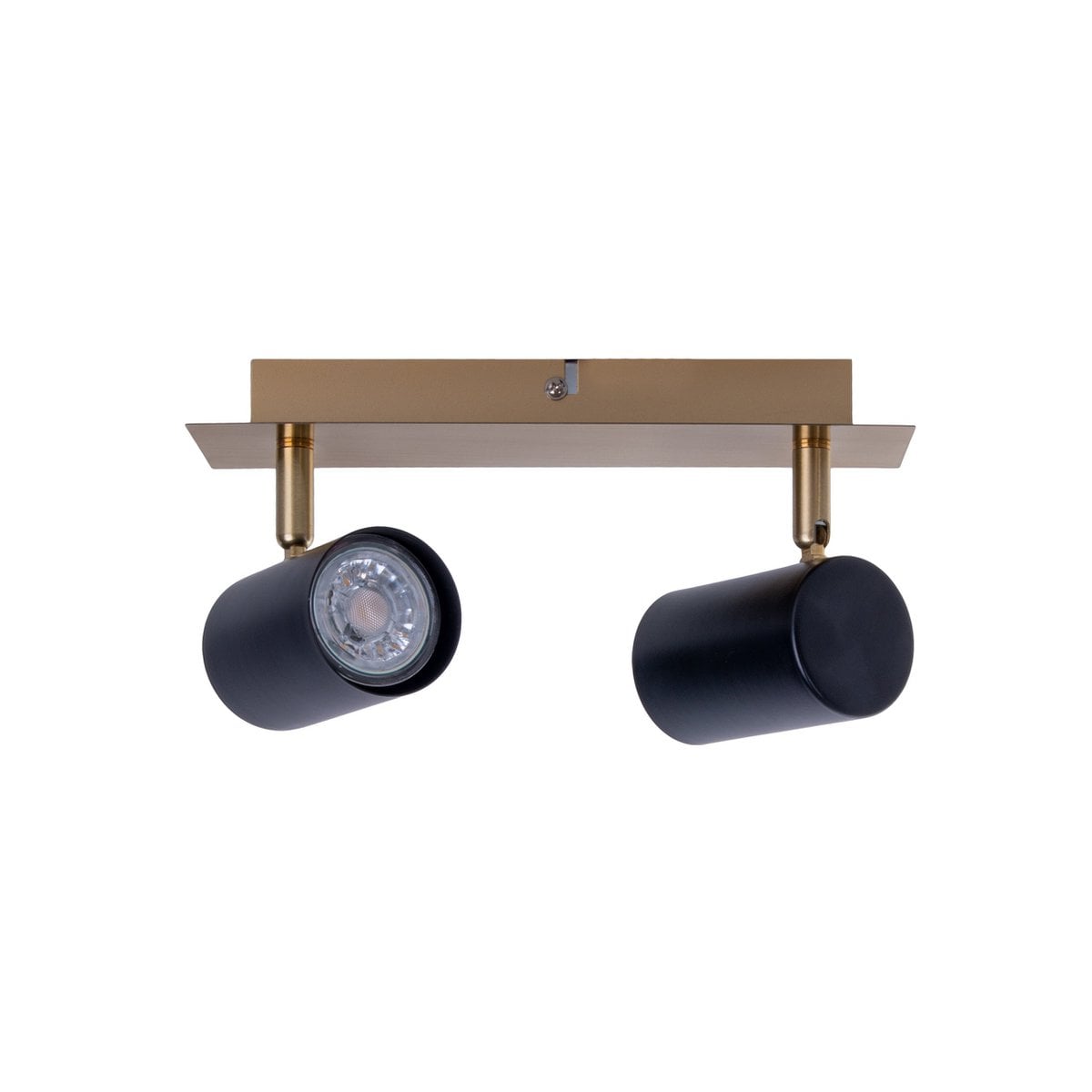 Näve Frida Wandlamp 2x GU10 - Zwart/Goud