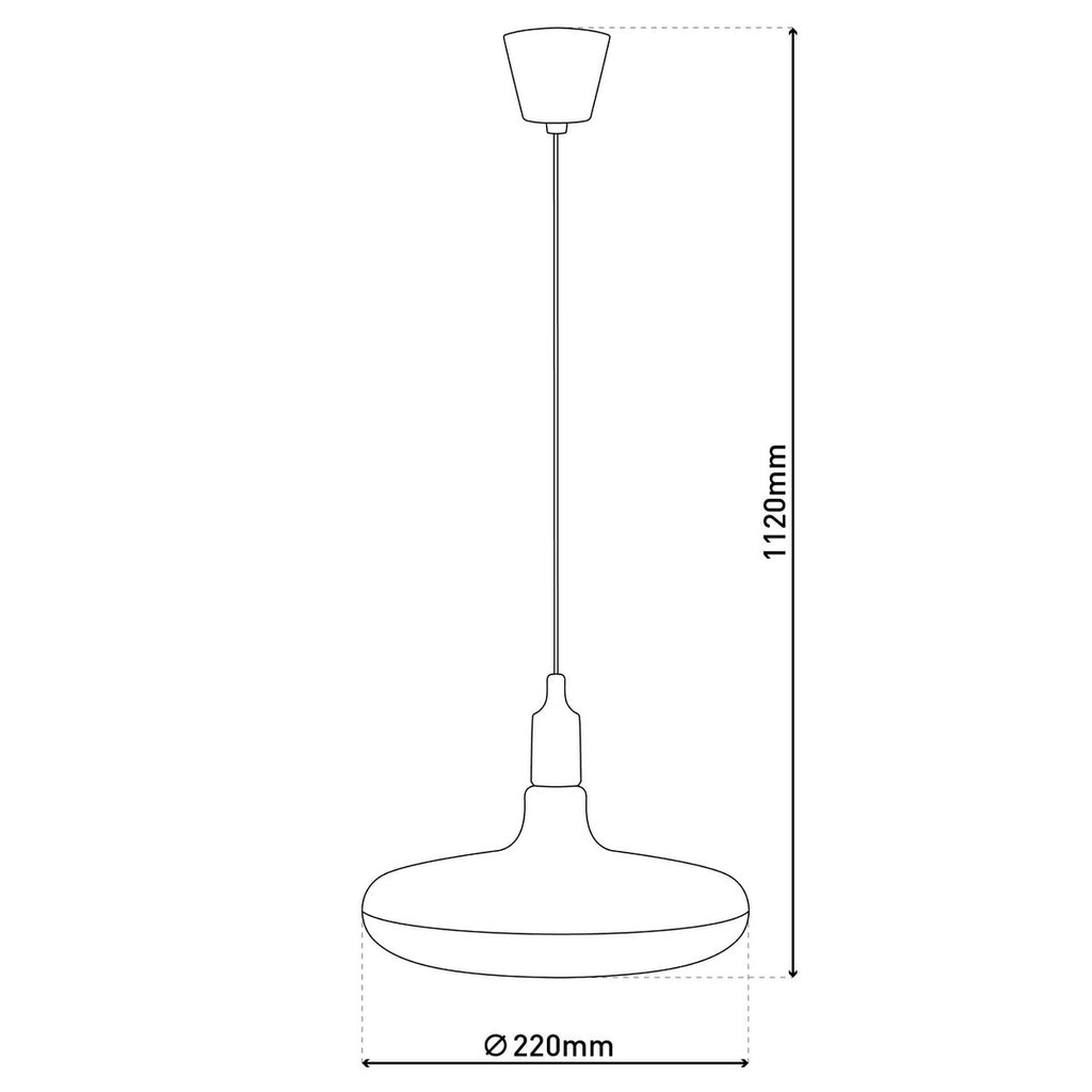 Näve UFO Hanglamp LED - Rood 22cm