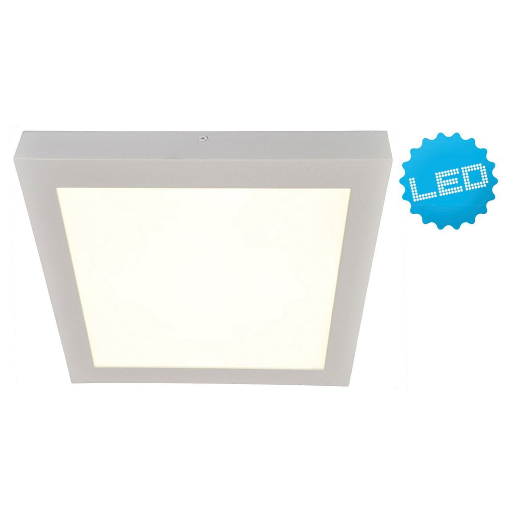Näve LED Opbouwlamp - 30cm Vierkant Wit