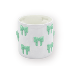 Bloempot Lila/Mint - 15,5x15,5x16cm Housevitamin, Dolomiet, Speels Design