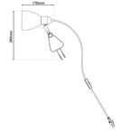 Näve Mara Klemlamp Mat Wit E14