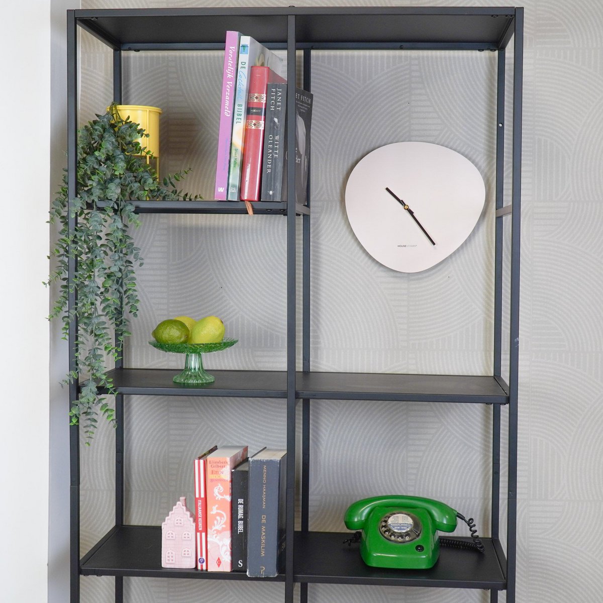Housevitamin Wandklok Organisch - Roze 30cm
