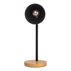 Marie Bureaulamp - Zwart Metaal Hout E14