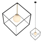Näve Cadre Hanglamp - Zwart 30cm G9
