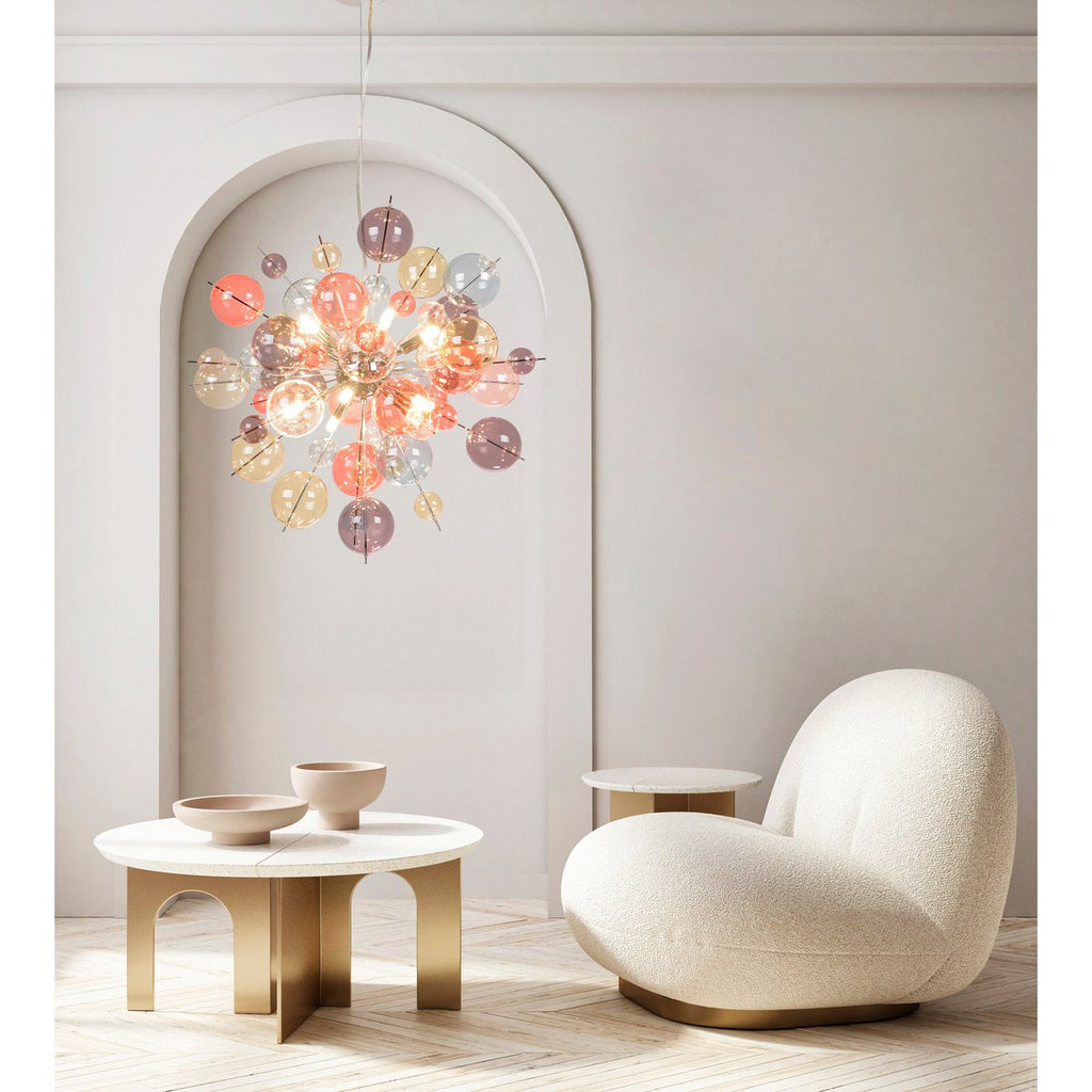 Näve Hanger Lamp Explosie Pastelkleuren