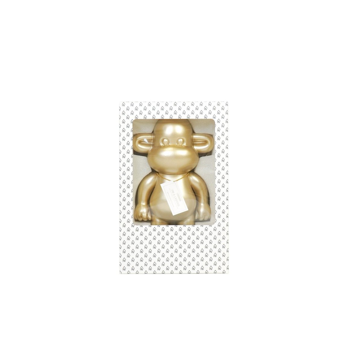 Legende Aap Beeldje - Polyresin - Goud - 20,5x13,5x35cm HouseVitamin