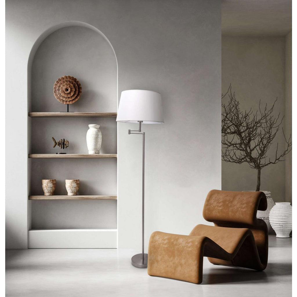 Näve Bologna Staande Lamp 158cm Nikkel
