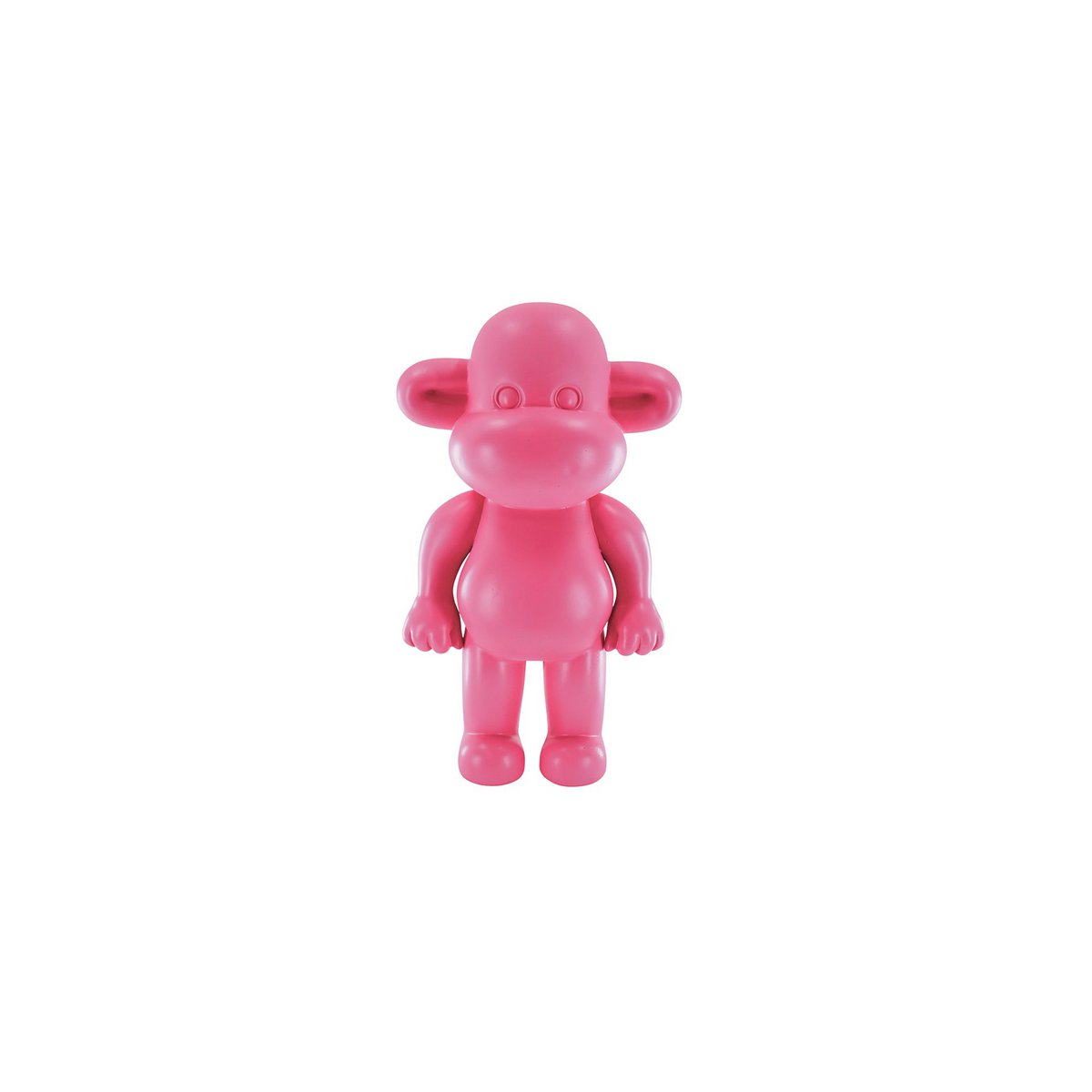 Legende Aap Beeldje - Roze Polyresin - 11x7x19cm - Housevitamin