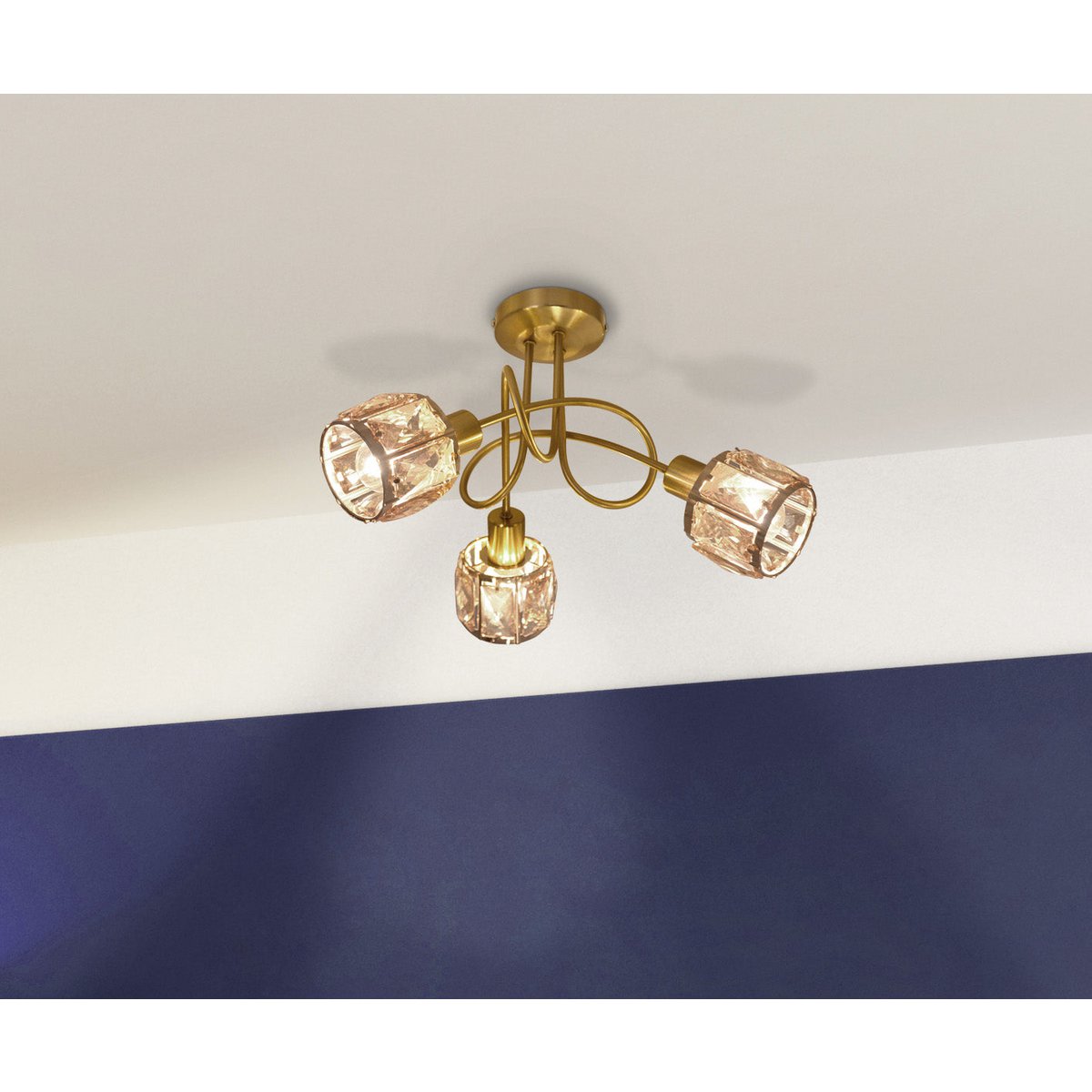 Näve Josefa LED Plafondlamp - Goud Ø38cm